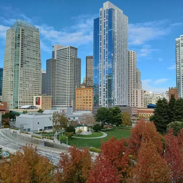 Vista dos Jardins Yerba Buena